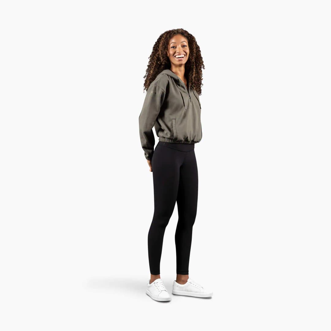 Women's Chill Half Zip Cropped Hoodie